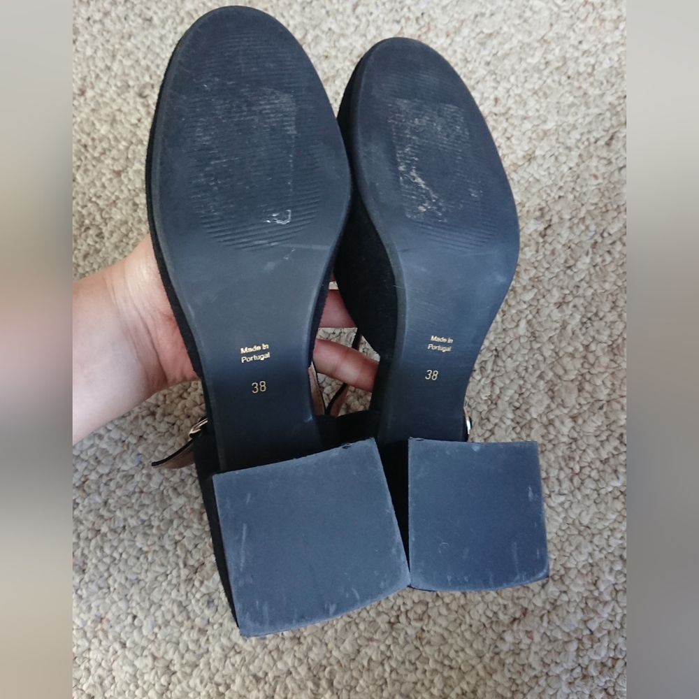 Rebels Black Suede Mary Jane Shoes size 7.5 - Picture 13 of 13